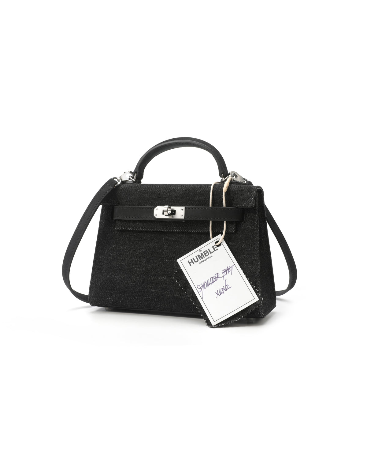 Shoulder Bag Mini Denim Black – product image 3