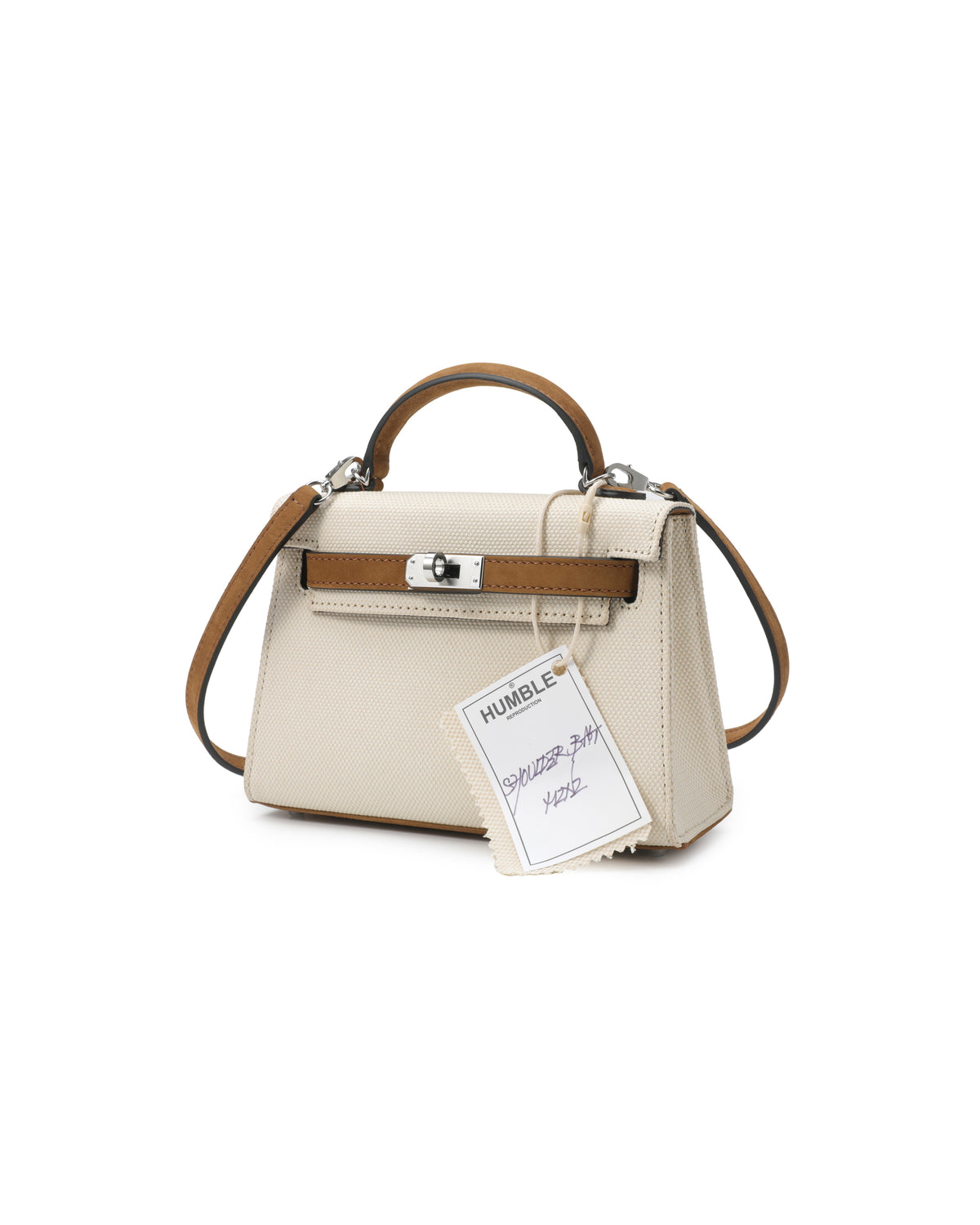 Shoulder Bag Mini White/Brown – product image 3