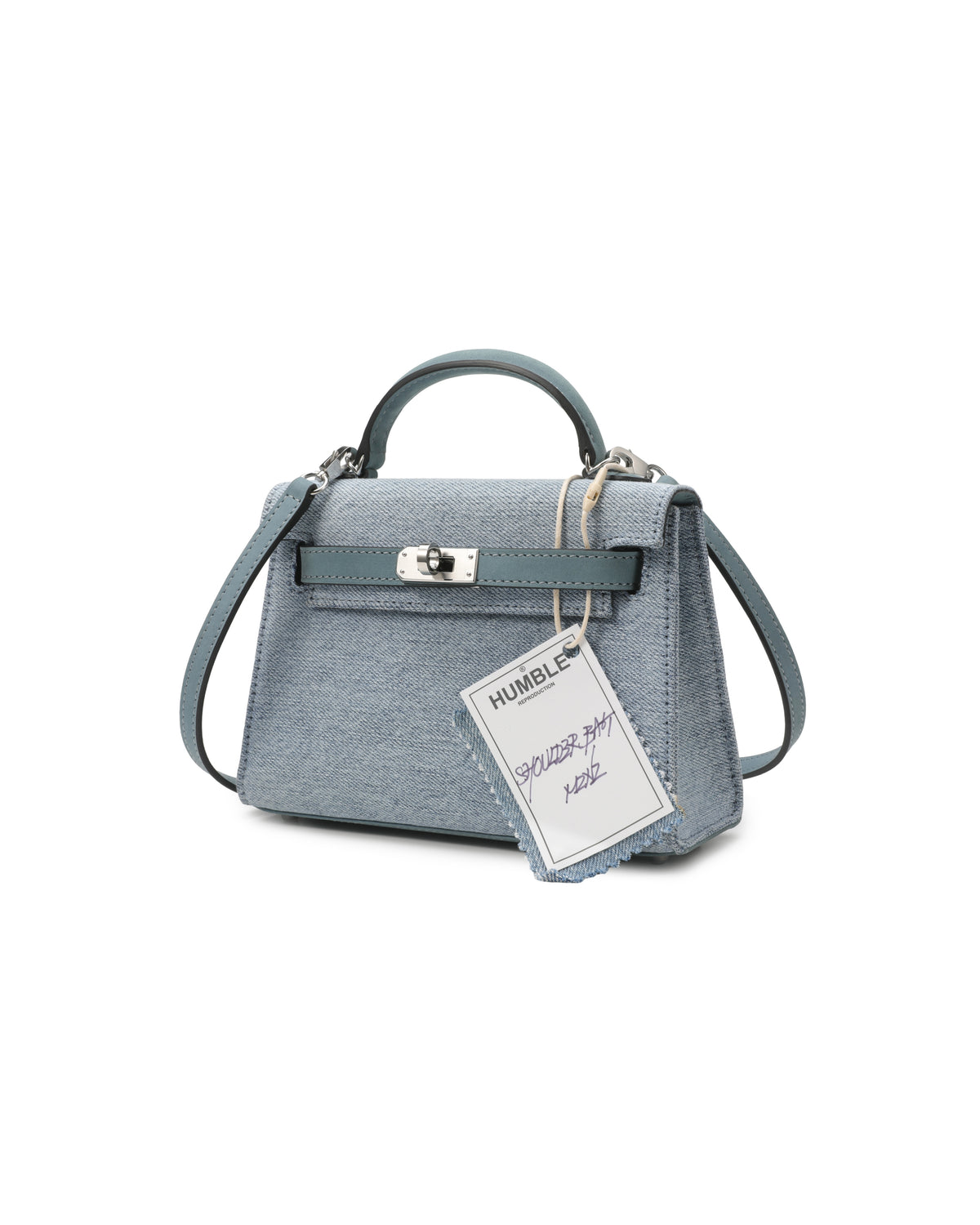 Shoulder Bag Mini Denim Blue – product image 3