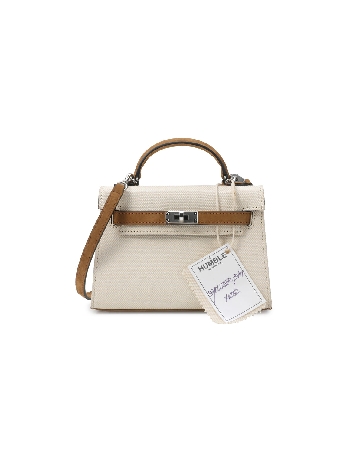 Shoulder Bag Mini White/Brown