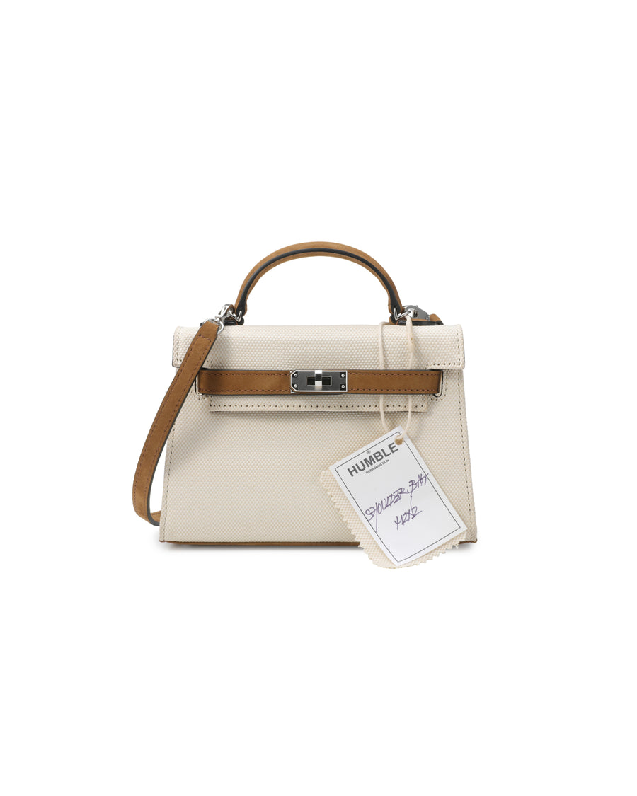 Shoulder Bag Mini White/Brown