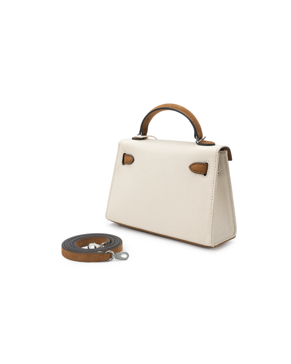 Shoulder Bag Mini White/Brown – product image 4