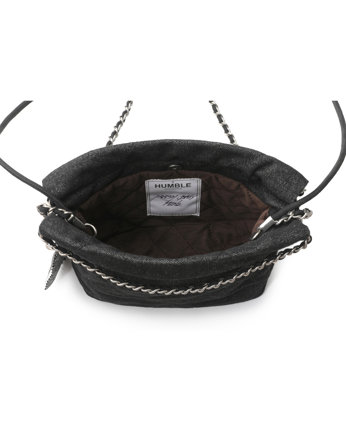 Trash Bag Mini Denim Black – product image 5