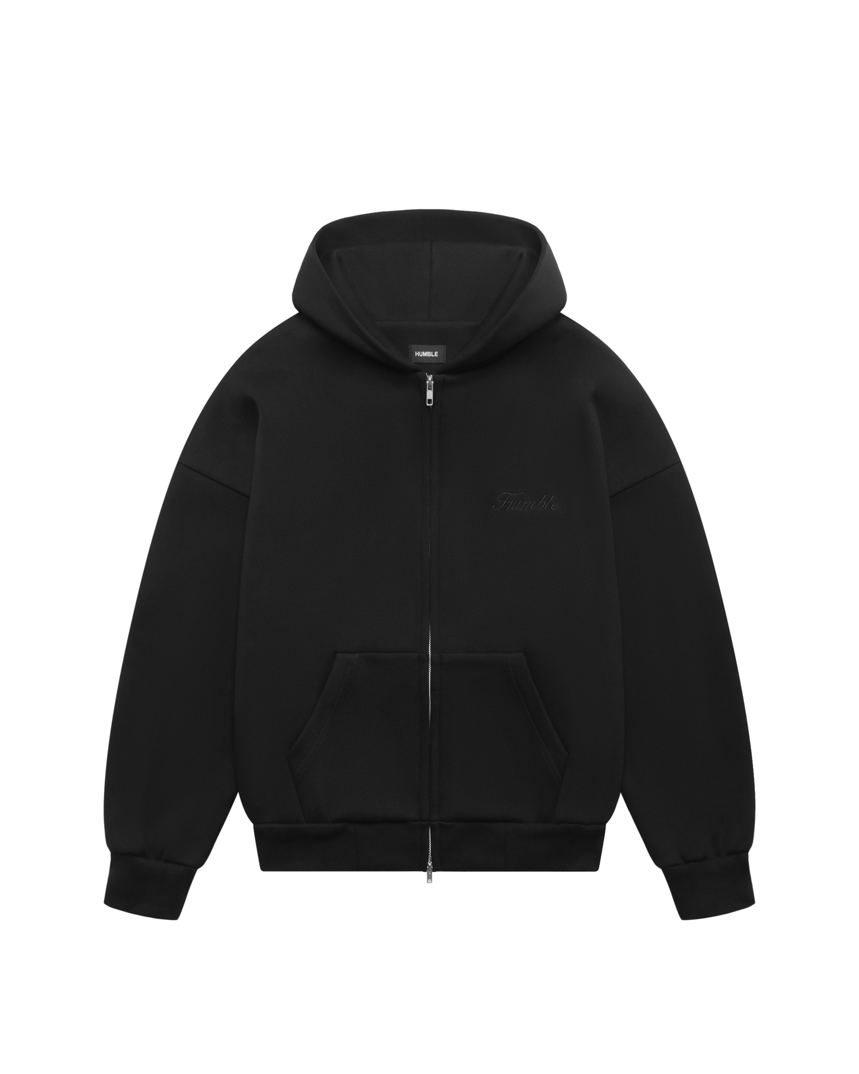 Zip-Up Hoodie Black