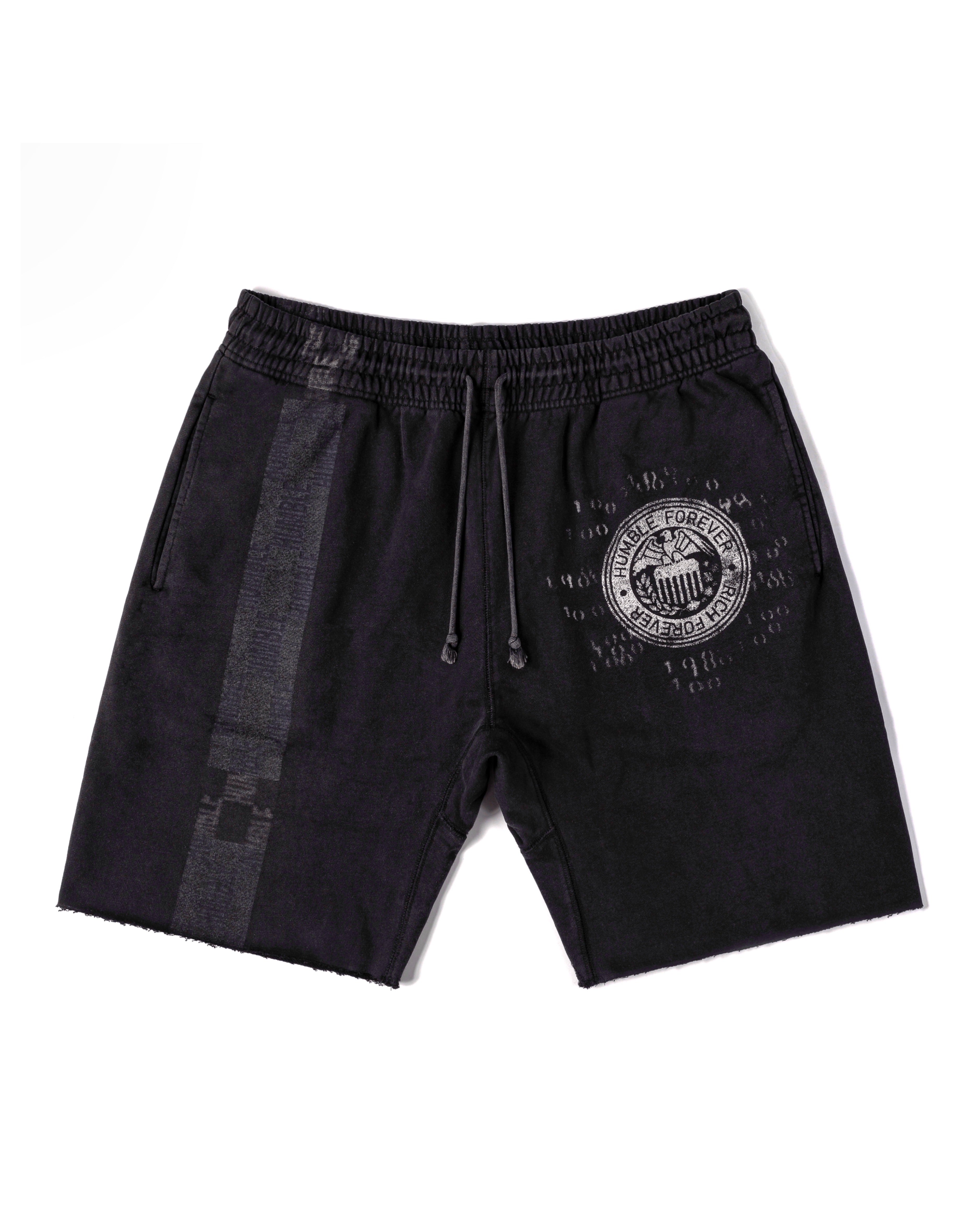 Rich Forever Sweat Shorts Black