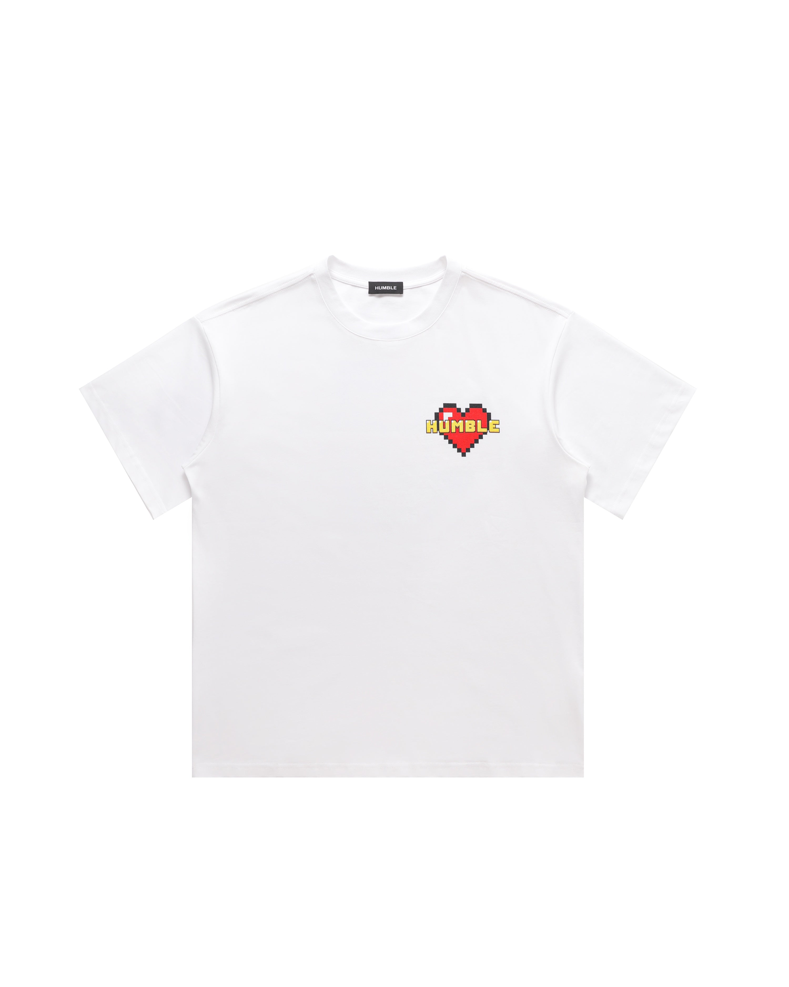 Pixel Love Earth Tee White