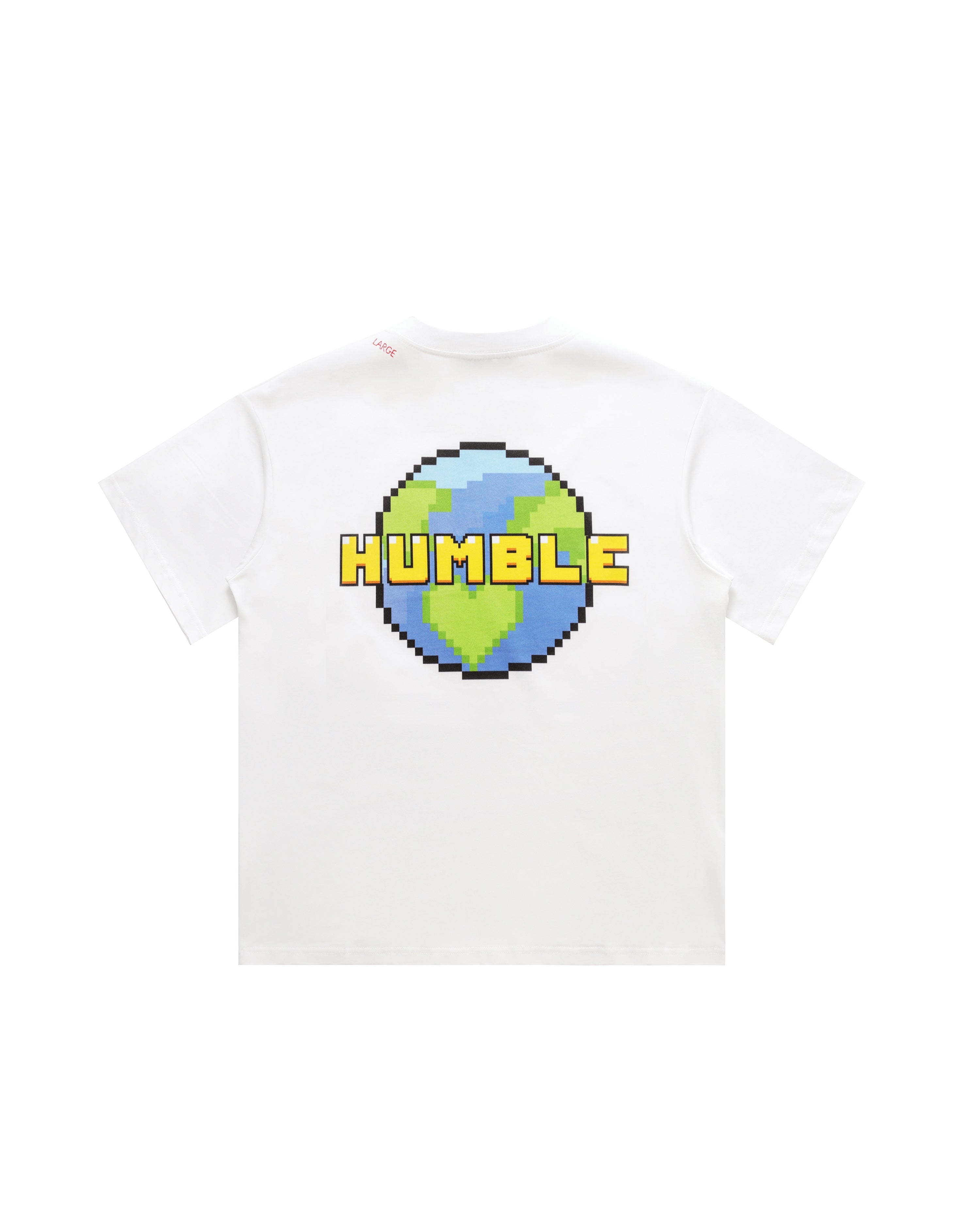 Pixel Love Earth Tee White