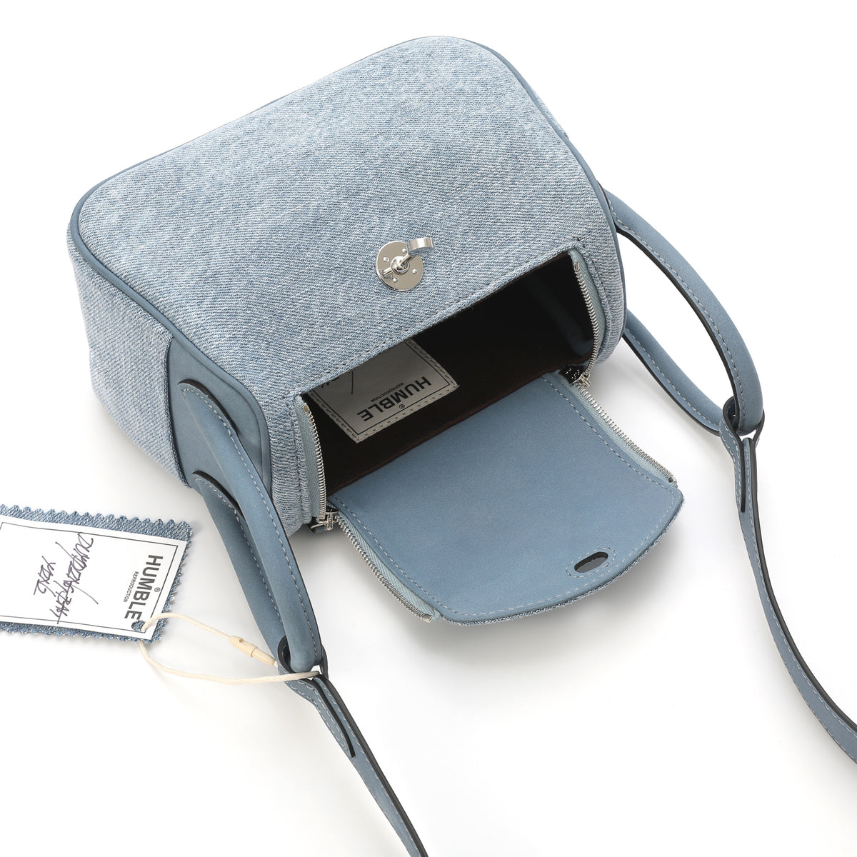 Dumpling Bag Mini Blue – product image 10