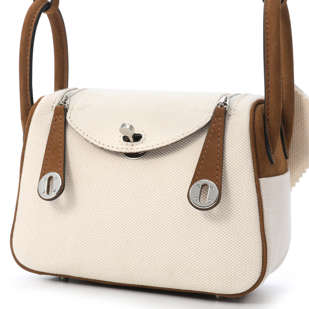 Dumpling Bag Mini White/Brown – product image 7