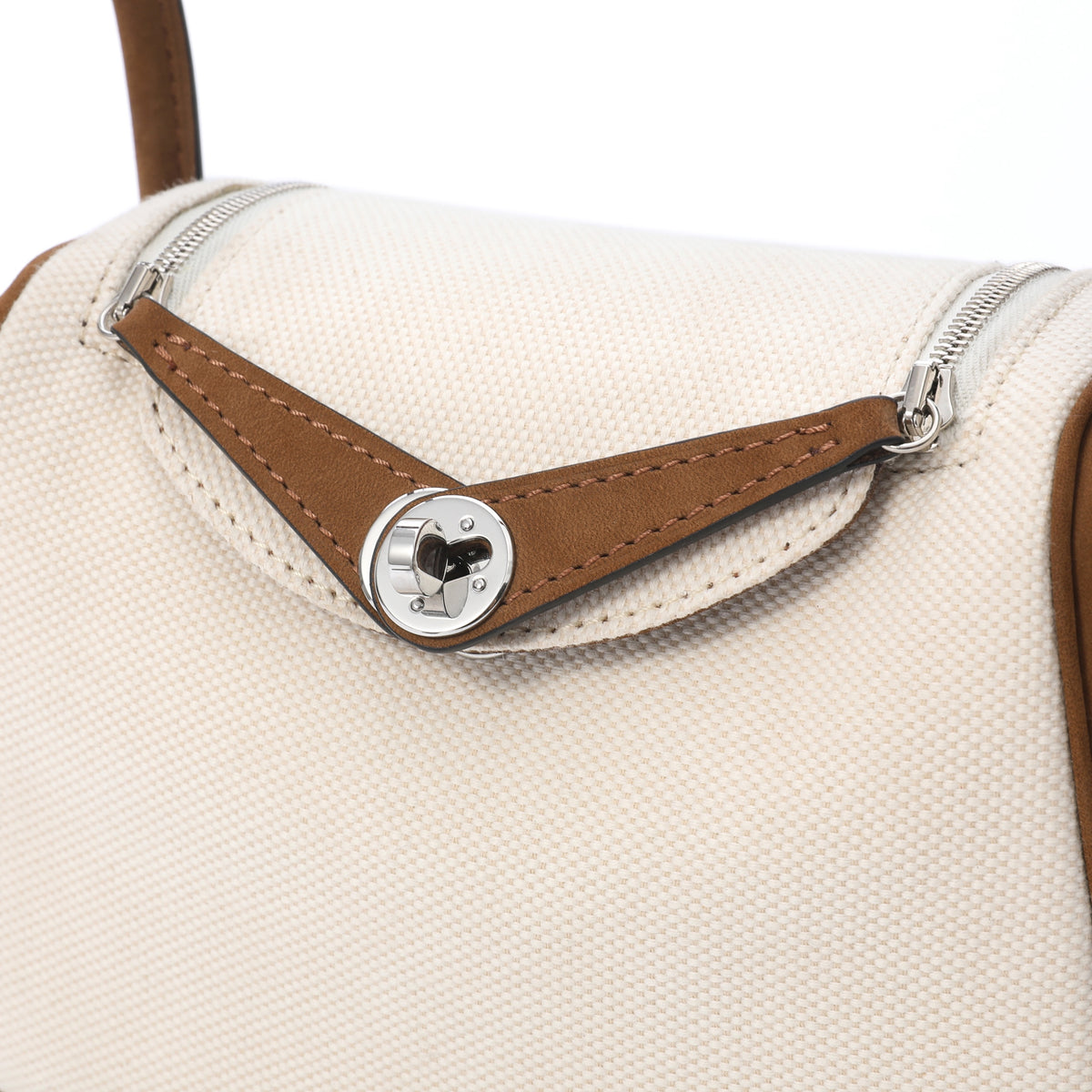 Dumpling Bag Mini White/Brown – product image 5