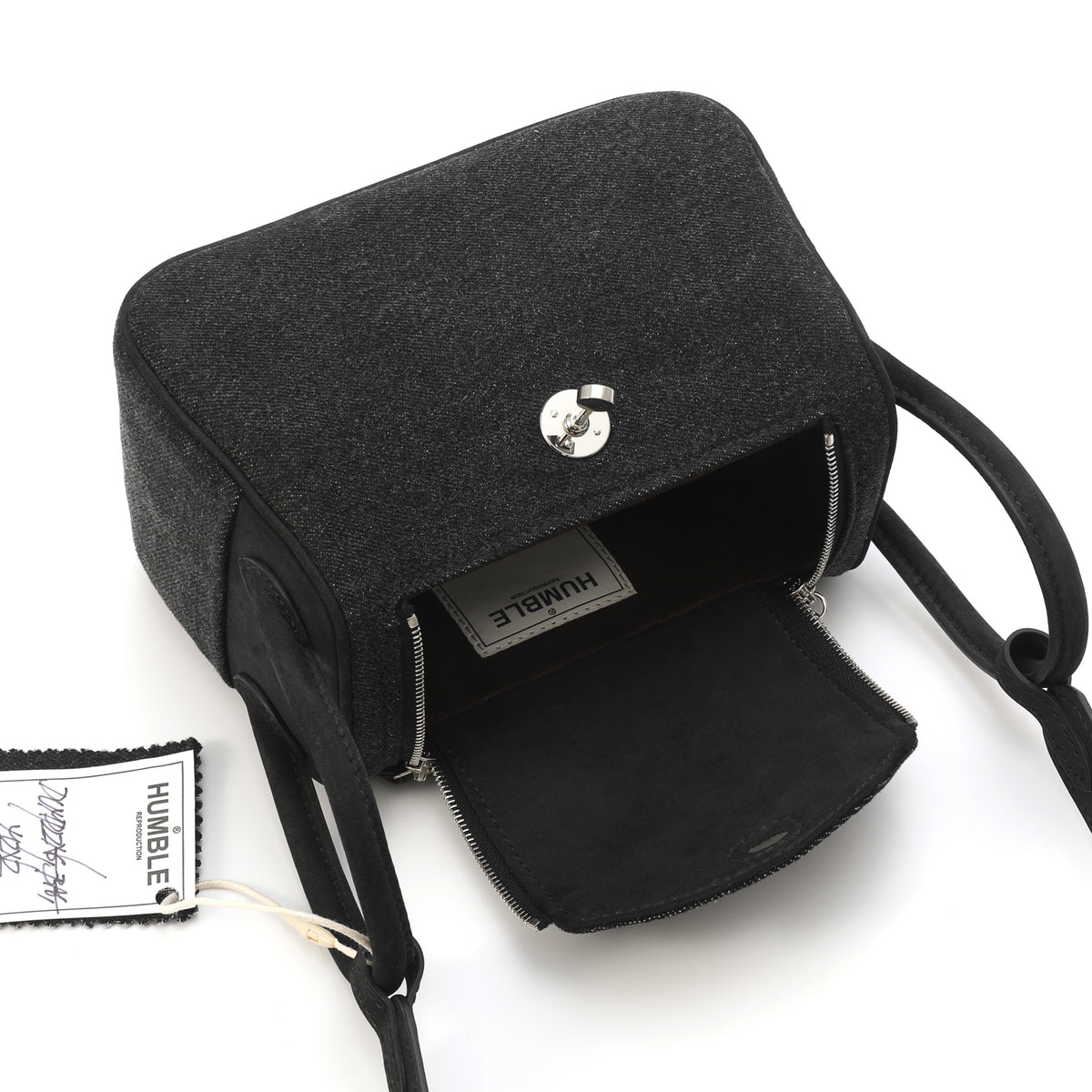 Dumpling Bag Mini Denim Black – product image 8