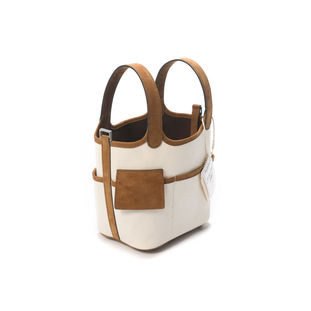 Bucket Bag Cargo S White/Brown – product image 4
