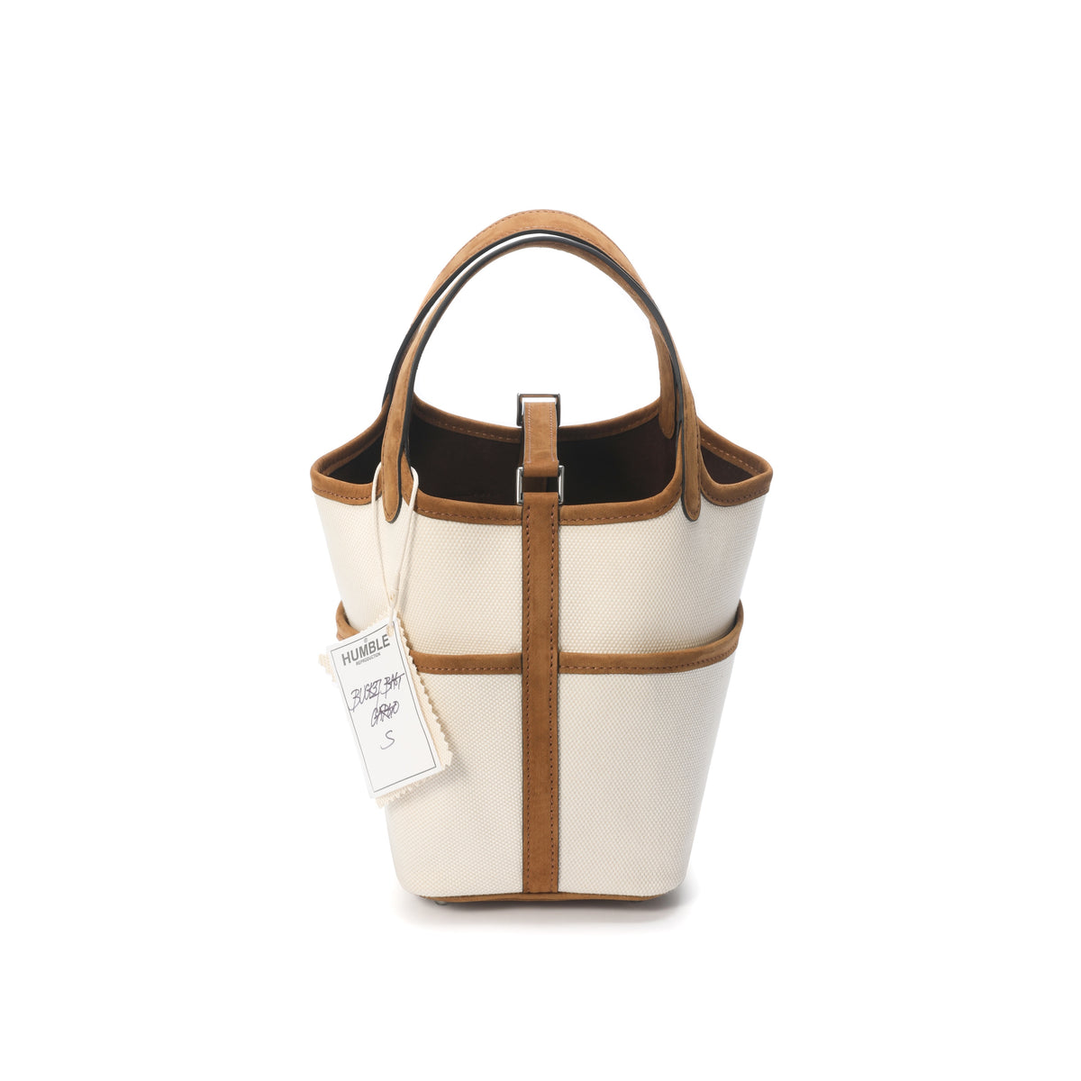 Bucket Bag Cargo S White/Brown – product image 5