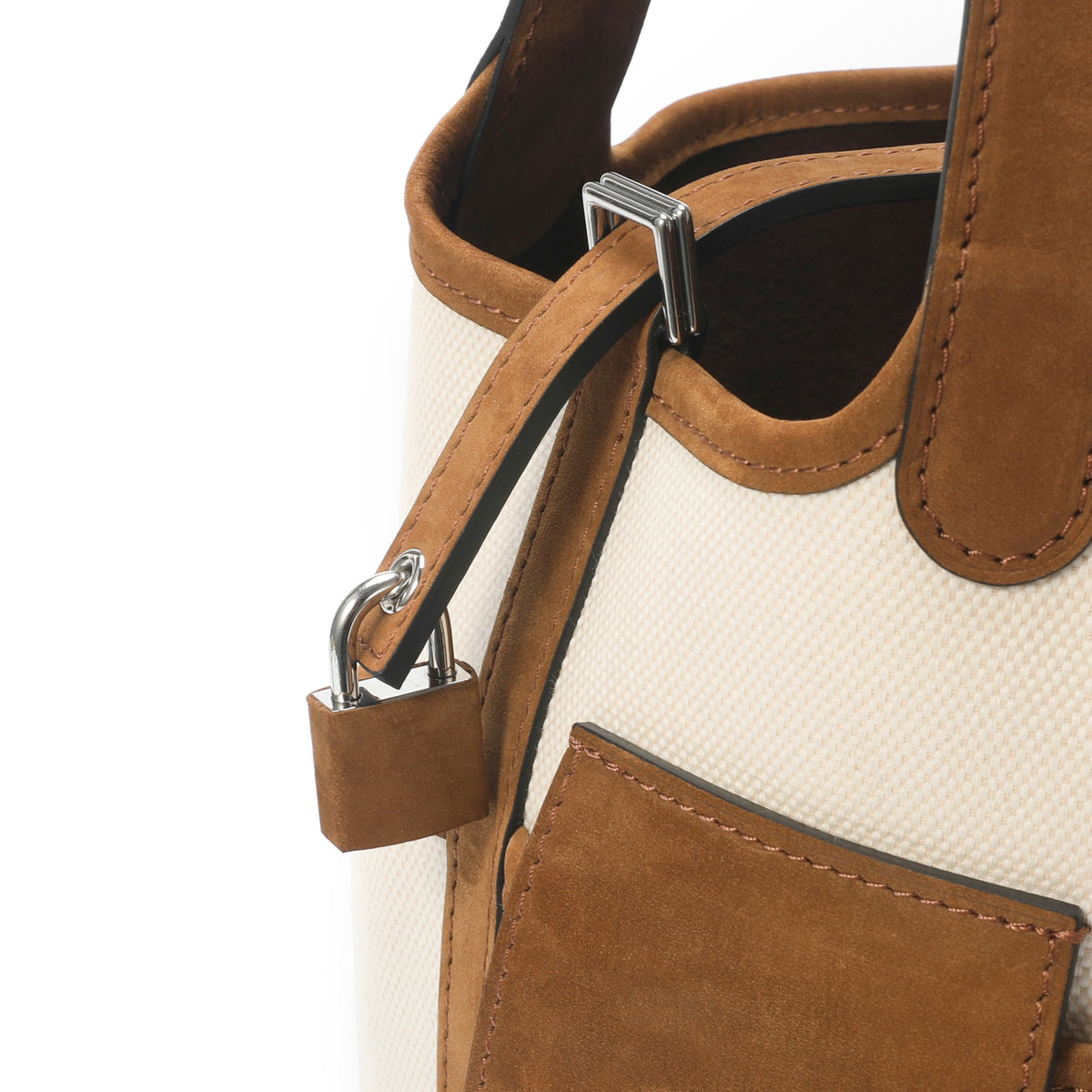 Bucket Bag Cargo S White/Brown – product image 7
