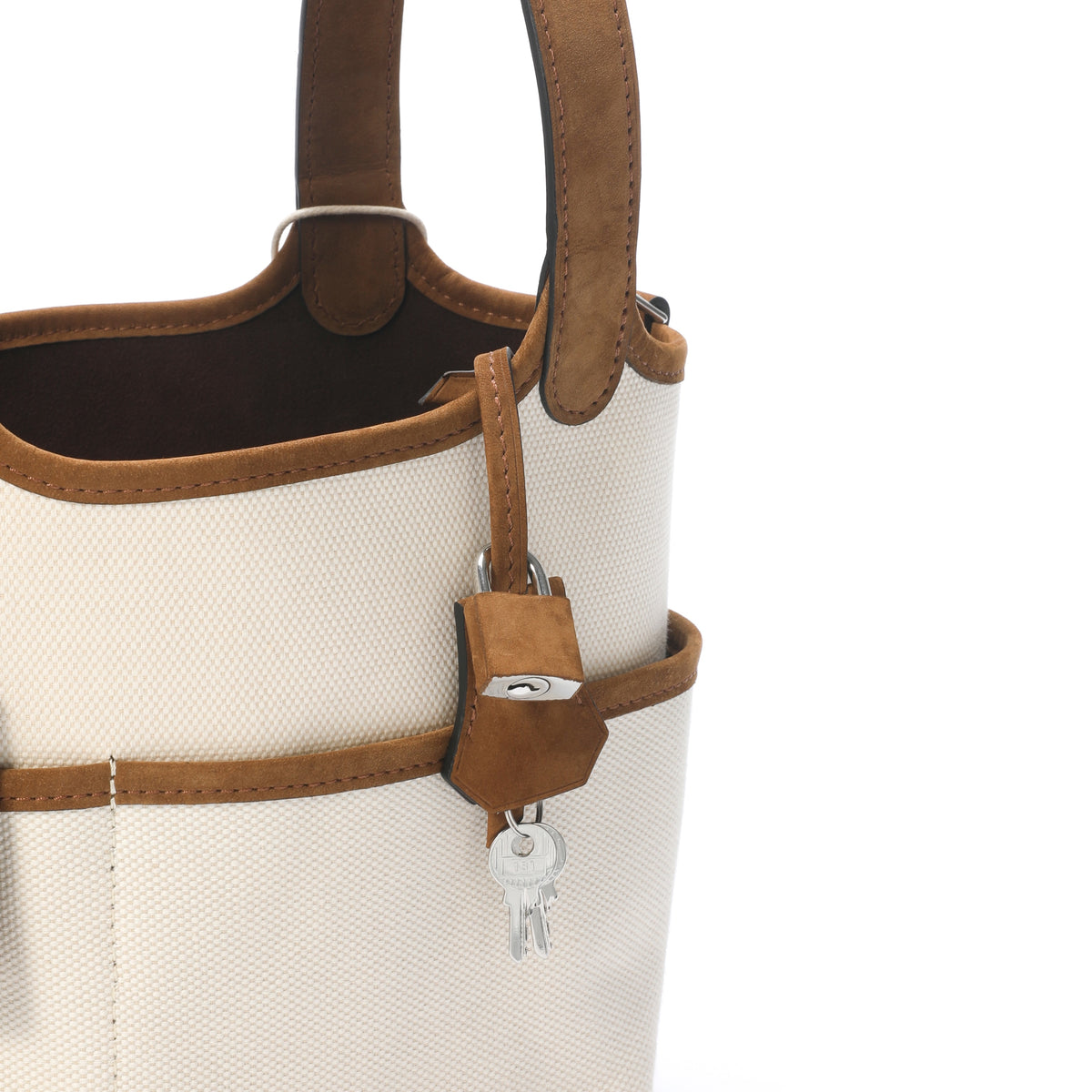 Bucket Bag Cargo S White/Brown – product image 8