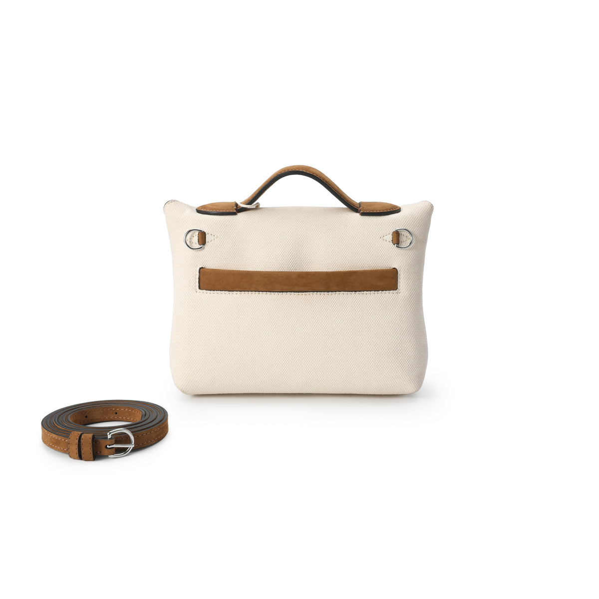Slouchy Bag Mini White/Brown (Pre-Order) – product image 2