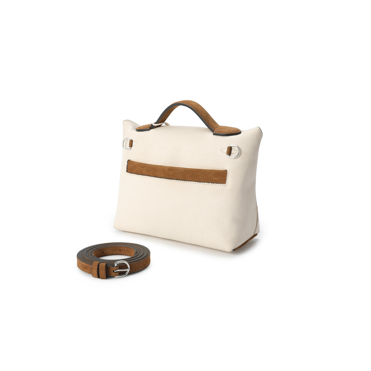 Slouchy Bag Mini White/Brown (Pre-Order) – product image 4