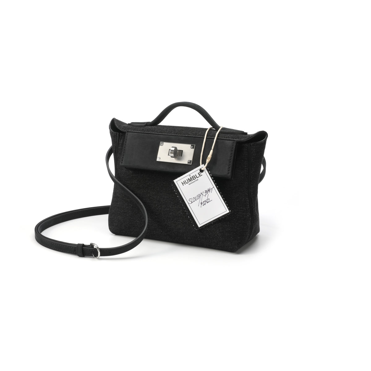 Slouchy Bag Mini Denim Black – product image 3