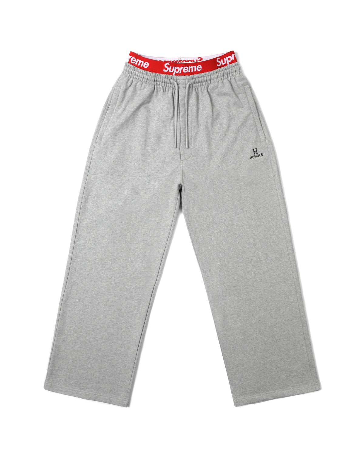 Wide Leg Sagging Pants Grey