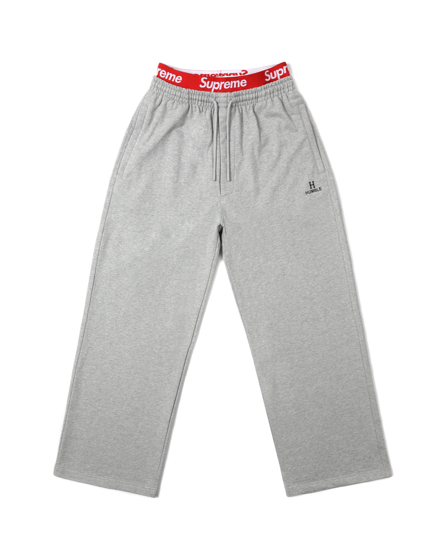Wide Leg Sagging Pants Grey