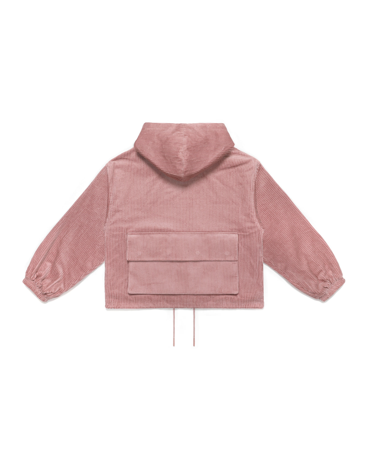 Corduroy Pockets Hoodie Plum – product image 2