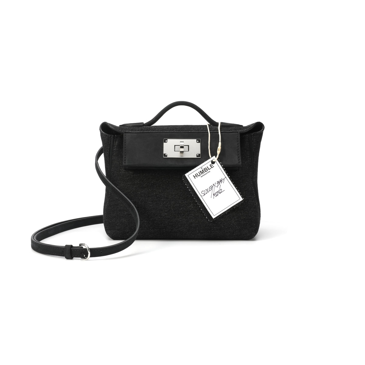 Slouchy Bag Mini Denim Black