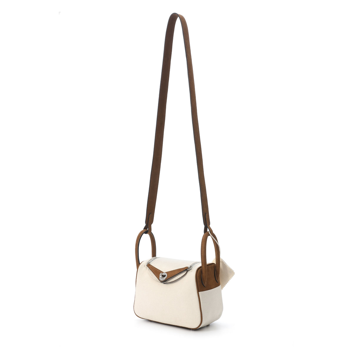 Dumpling Bag Mini White/Brown – product image 3