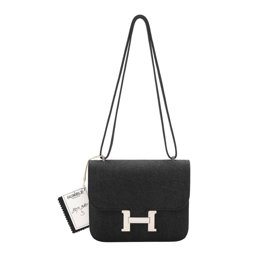 Box Bag S Denim Black