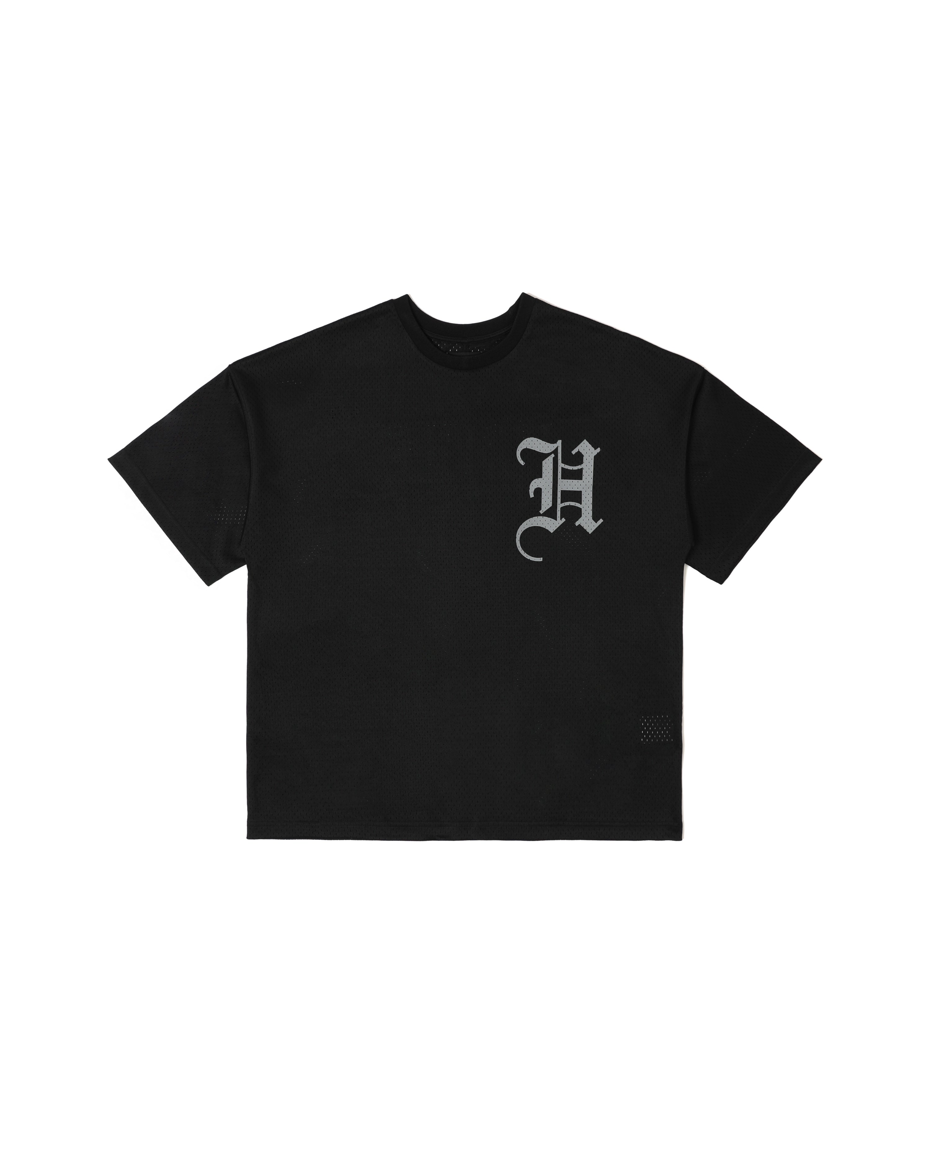 Reflective Logo Mesh Jersey T-shirt