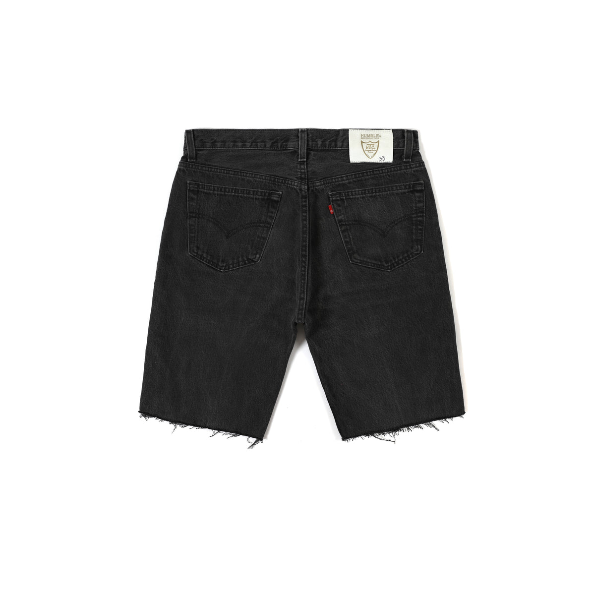 HUMBLE x HTC Gemstone Studded Black Denim Shorts – product image 2
