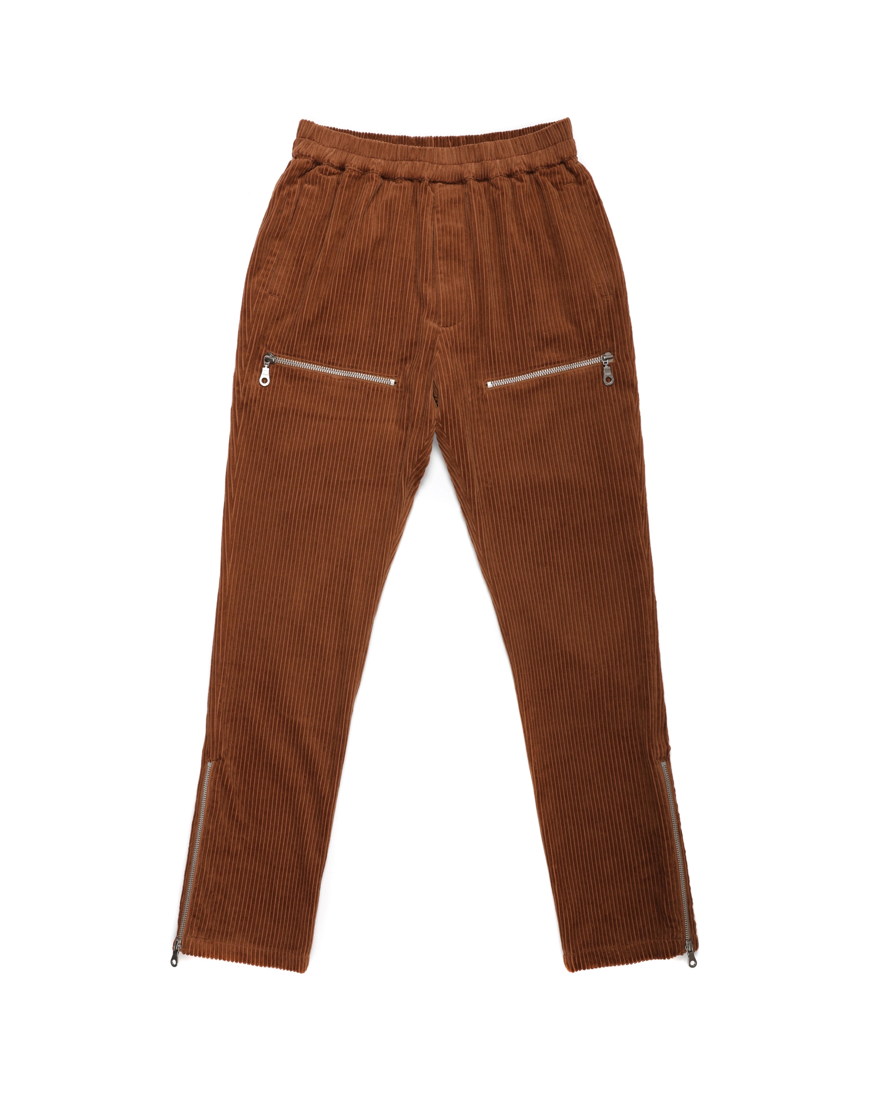 Corduroy Pockets Pants Brown