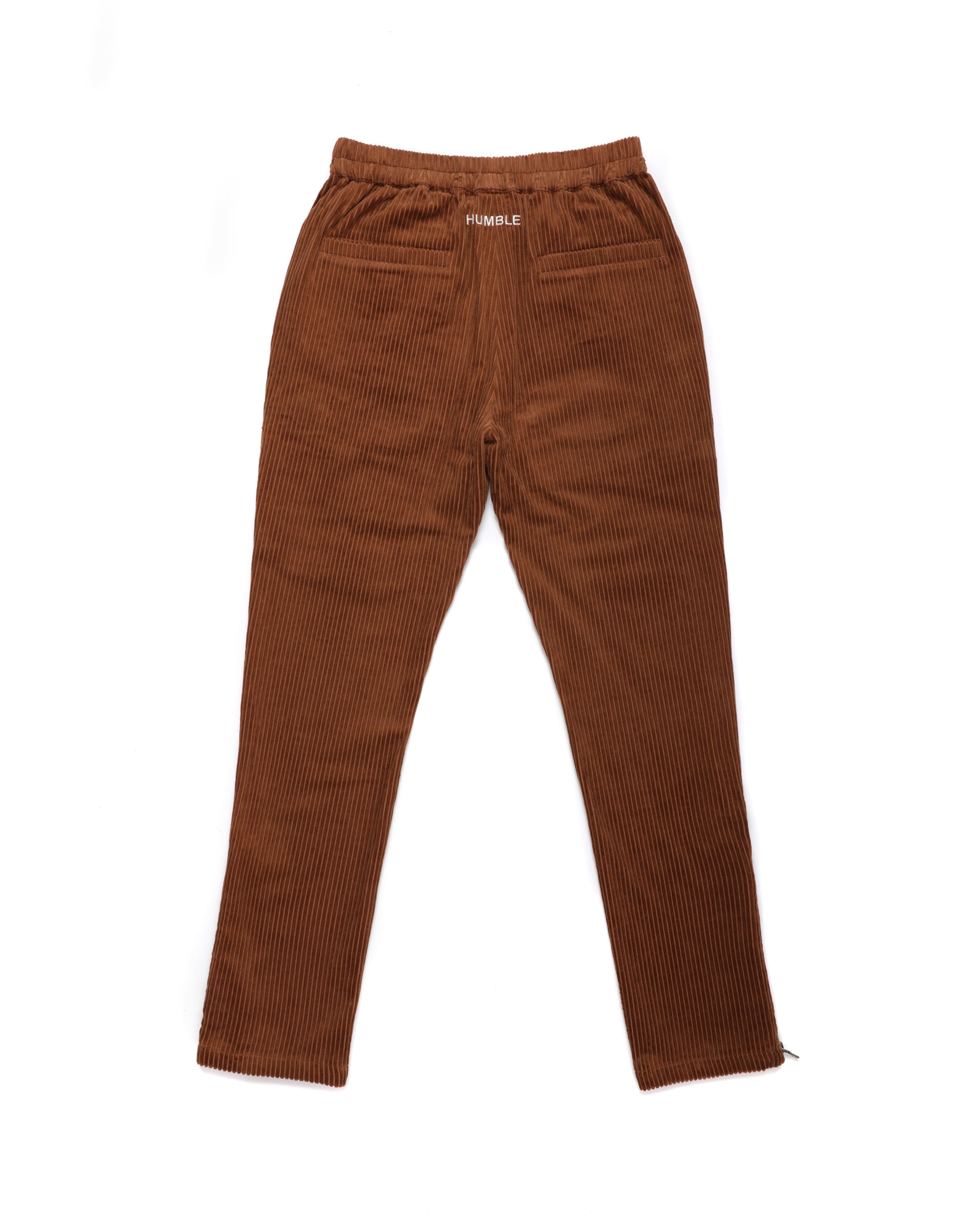 Corduroy Pockets Pants Brown