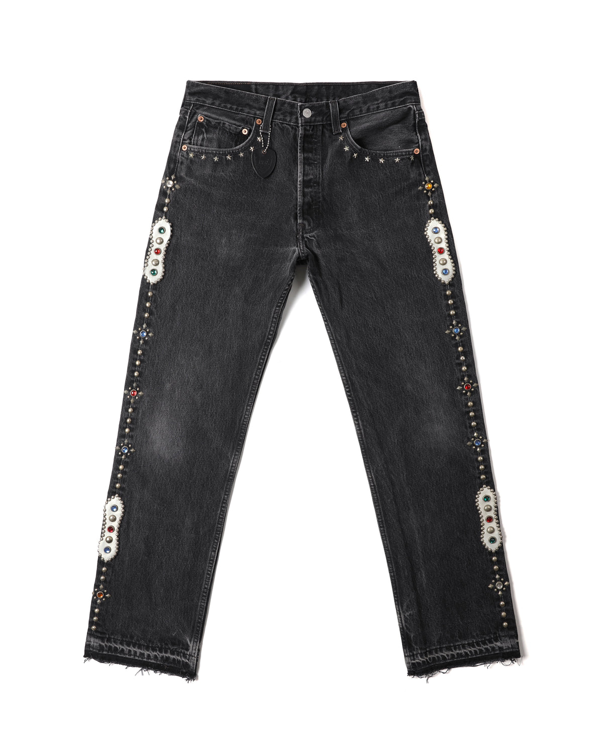 HUMBLE x HTC Gemstone Studded Black Jeans