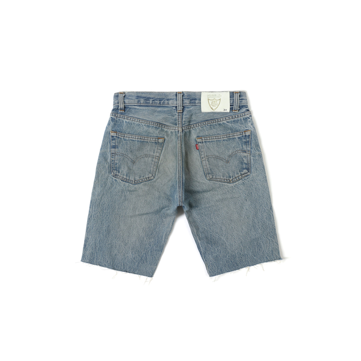 HUMBLE x HTC Gemstone Studded Blue Denim Shorts – product image 2