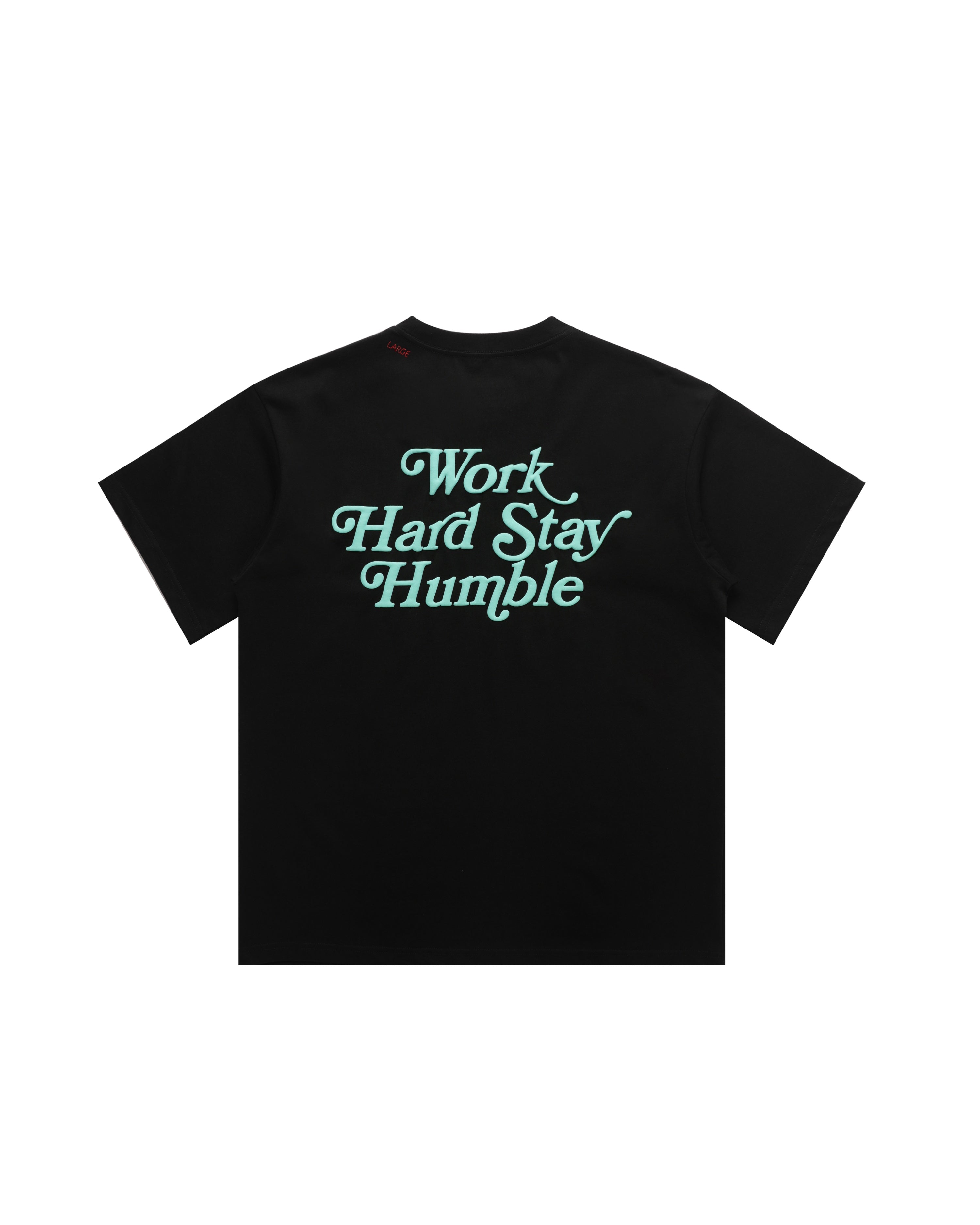 Work Hard Stay Humble Tee Black/Blue