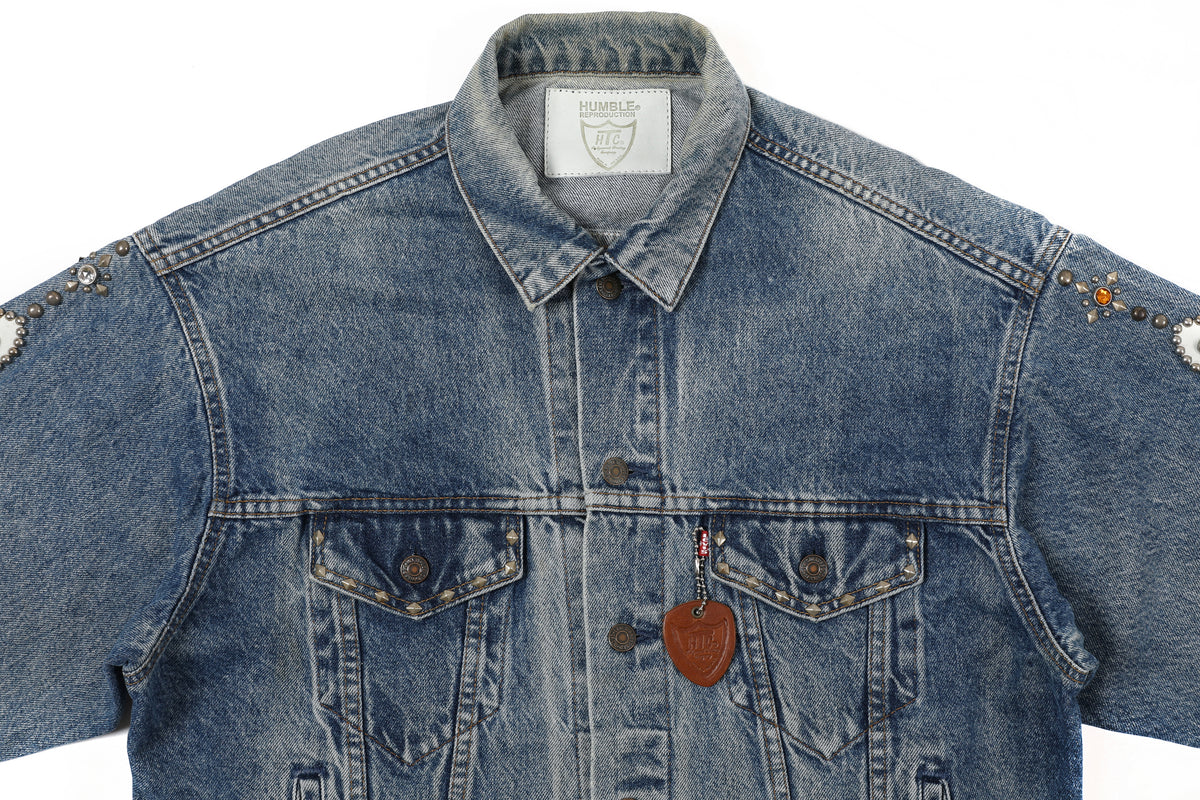 HUMBLE x HTC Gemstone Studded Blue Denim Jacket – product image 4