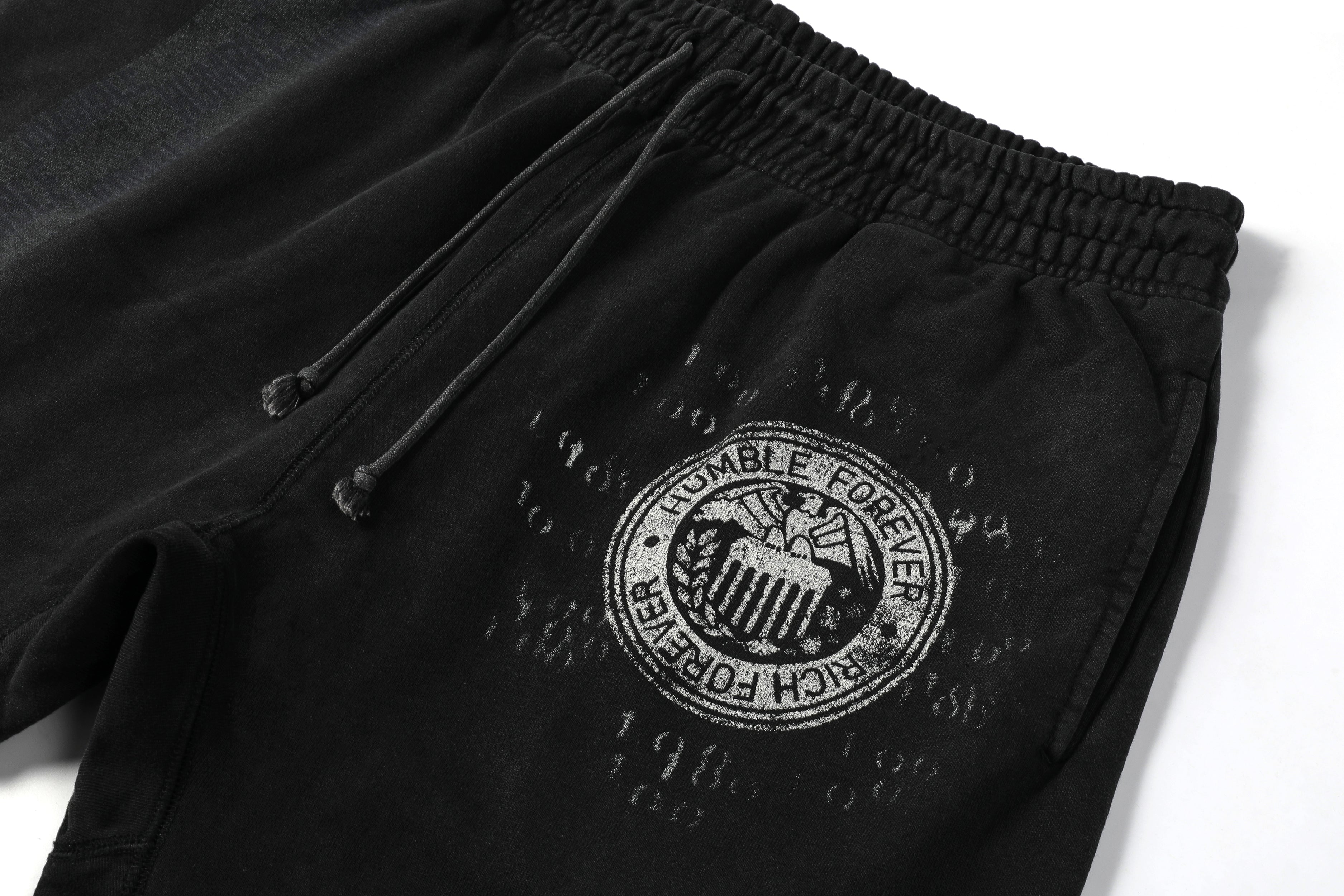 Rich Forever Sweat Shorts Black