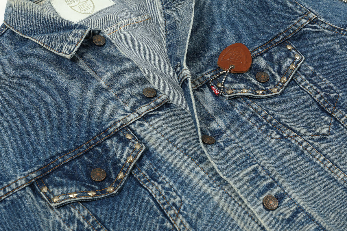 HUMBLE x HTC Gemstone Studded Blue Denim Jacket – product image 8