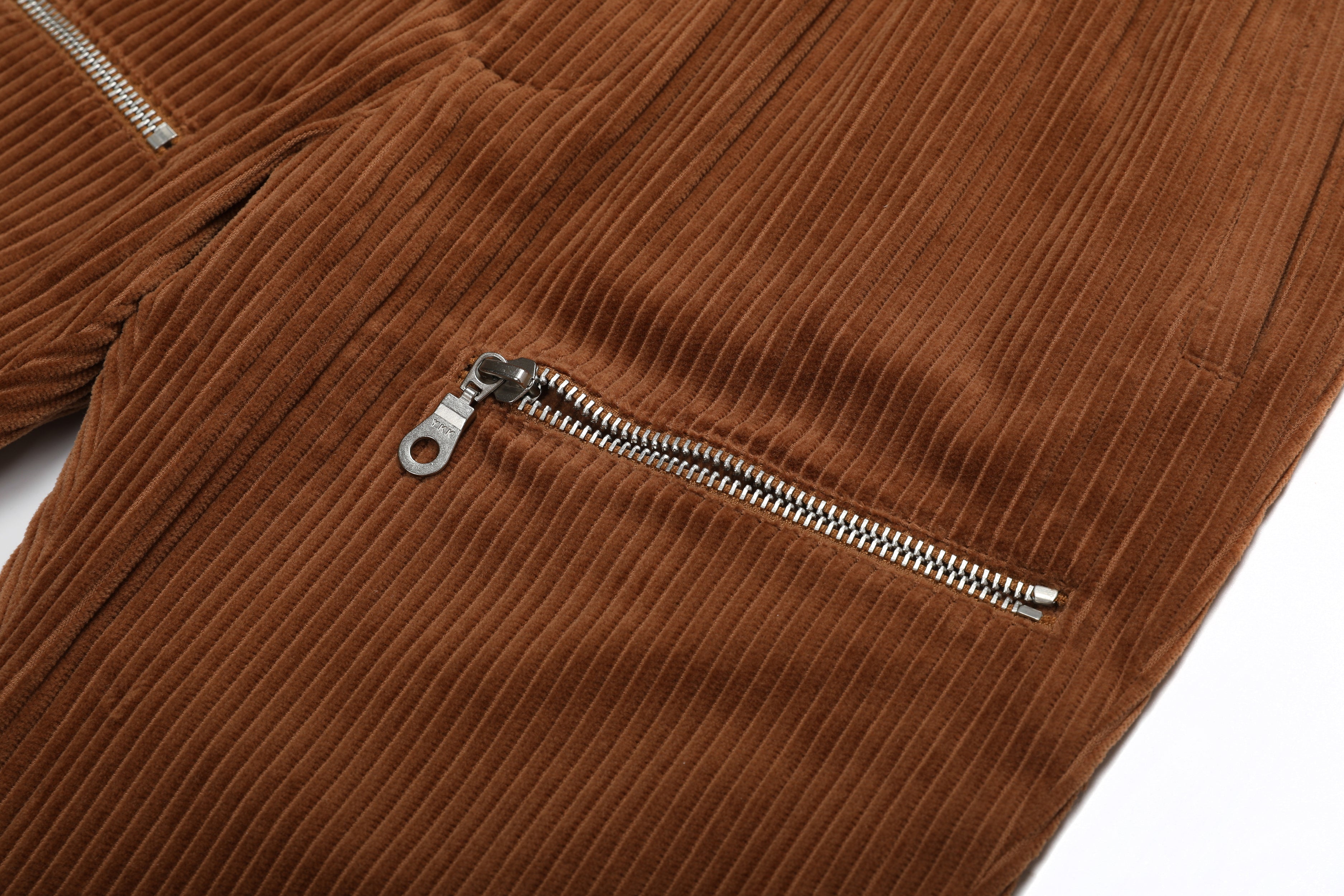 Corduroy Pockets Pants Brown