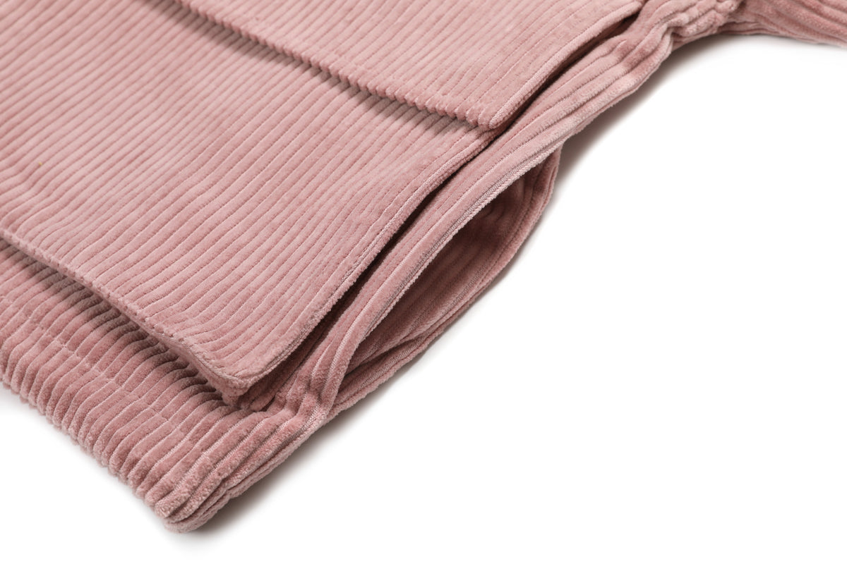 Corduroy Pockets Hoodie Plum – product image 8