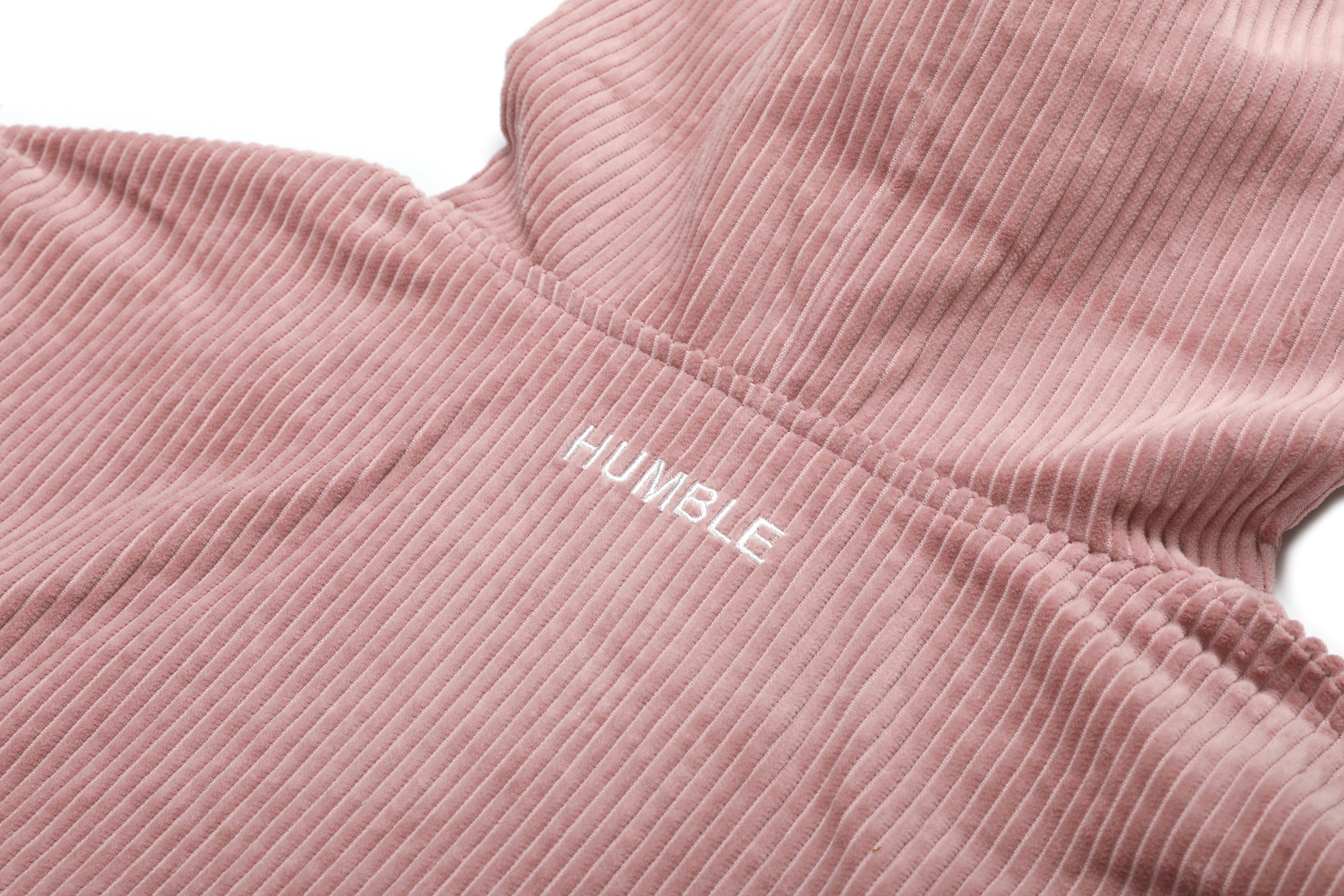 Corduroy Pockets Hoodie Plum