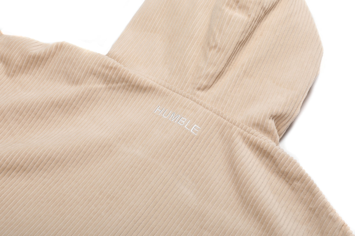 Corduroy Pockets Hoodie Ivory – product image 5