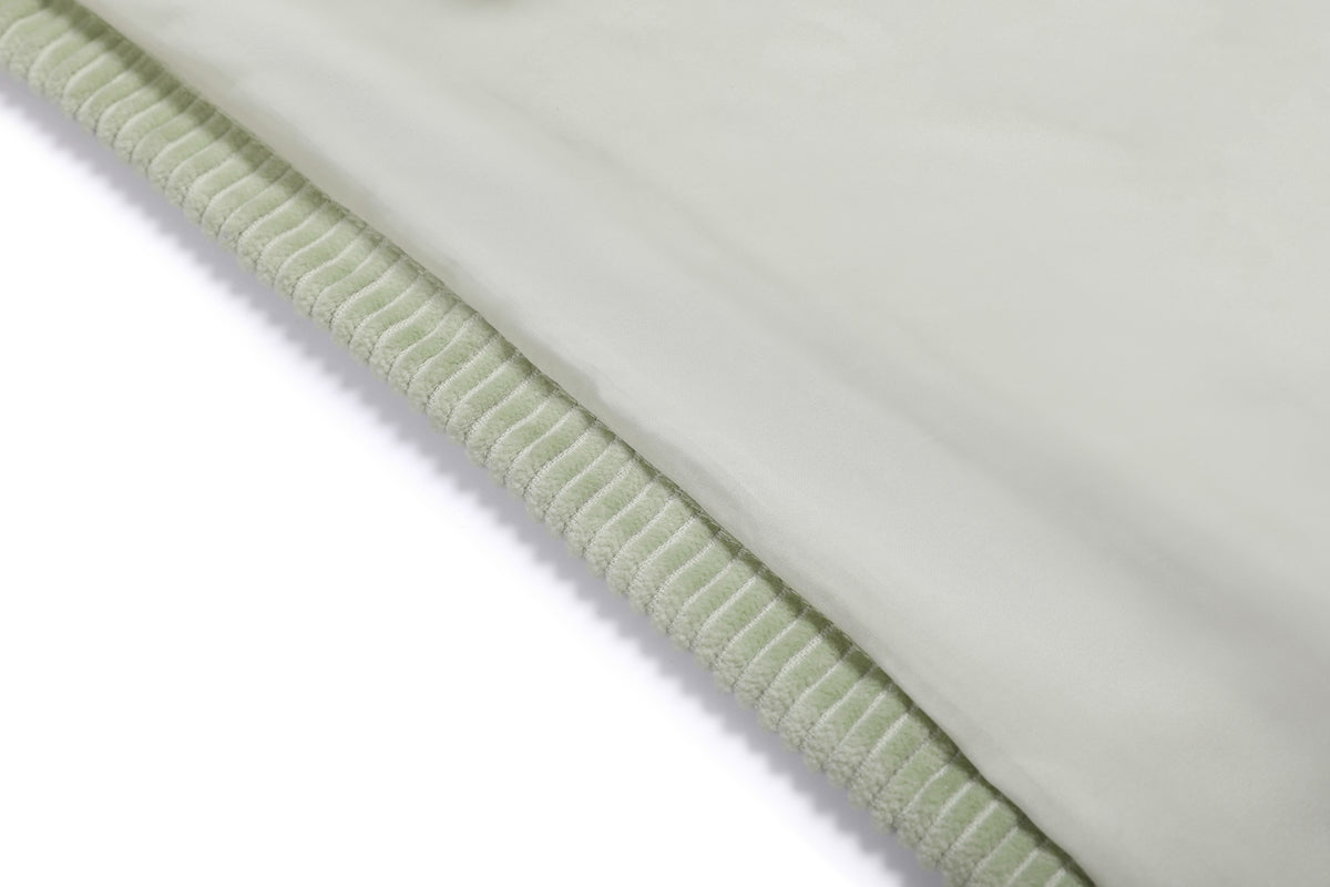 Corduroy Pockets Hoodie Pale Green – product image 9