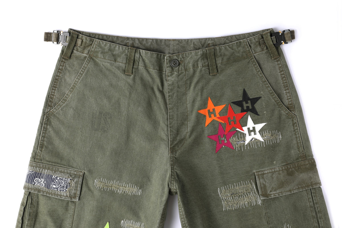 Jungle Chopped Shorts With Stars – product image 6