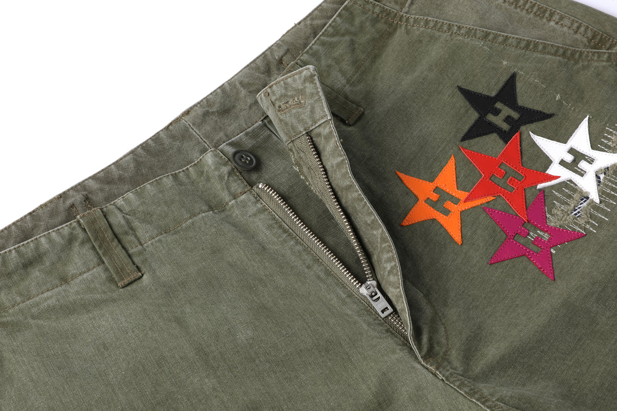Jungle Chopped Shorts With Stars – product image 3