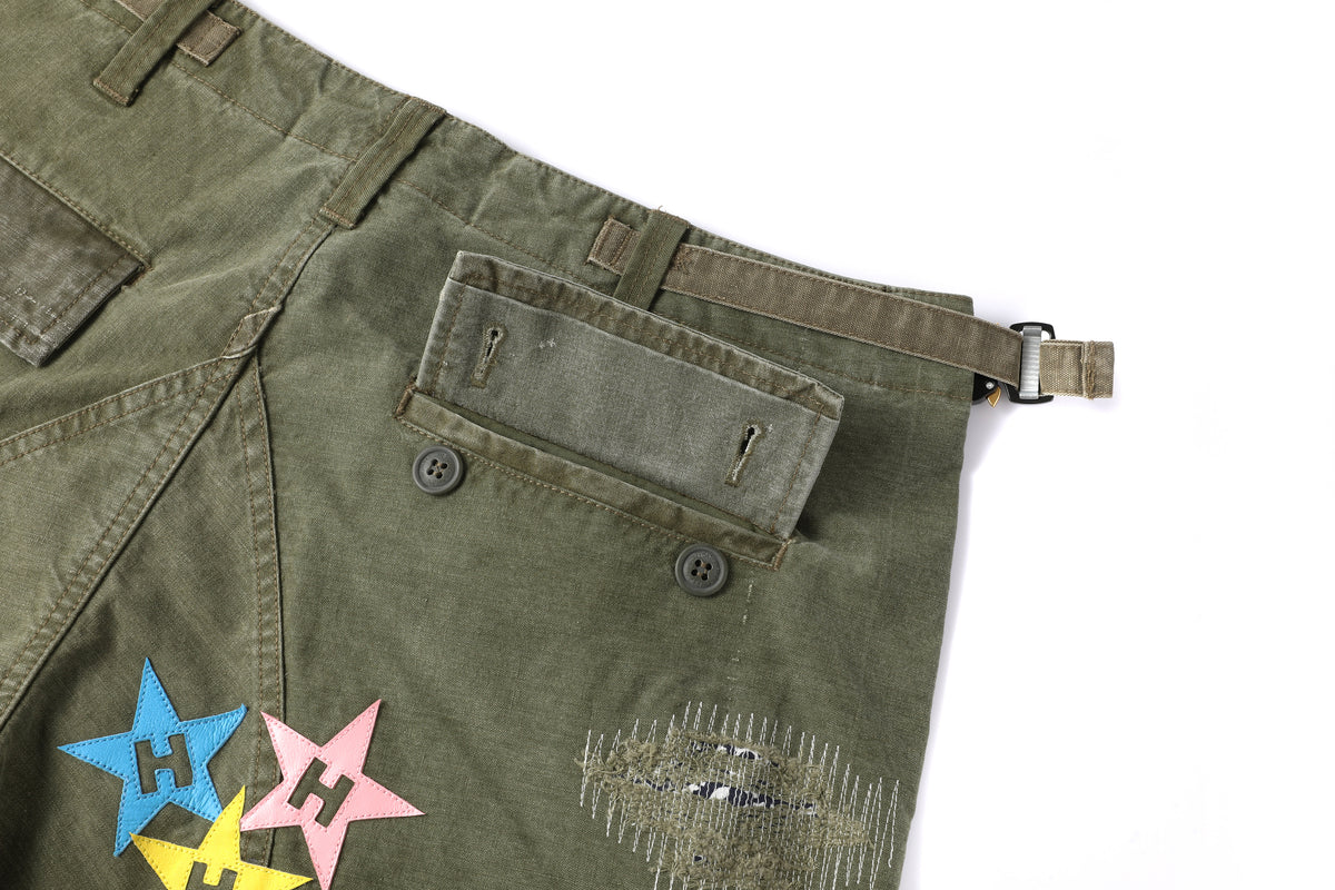 Jungle Chopped Shorts With Stars – product image 4
