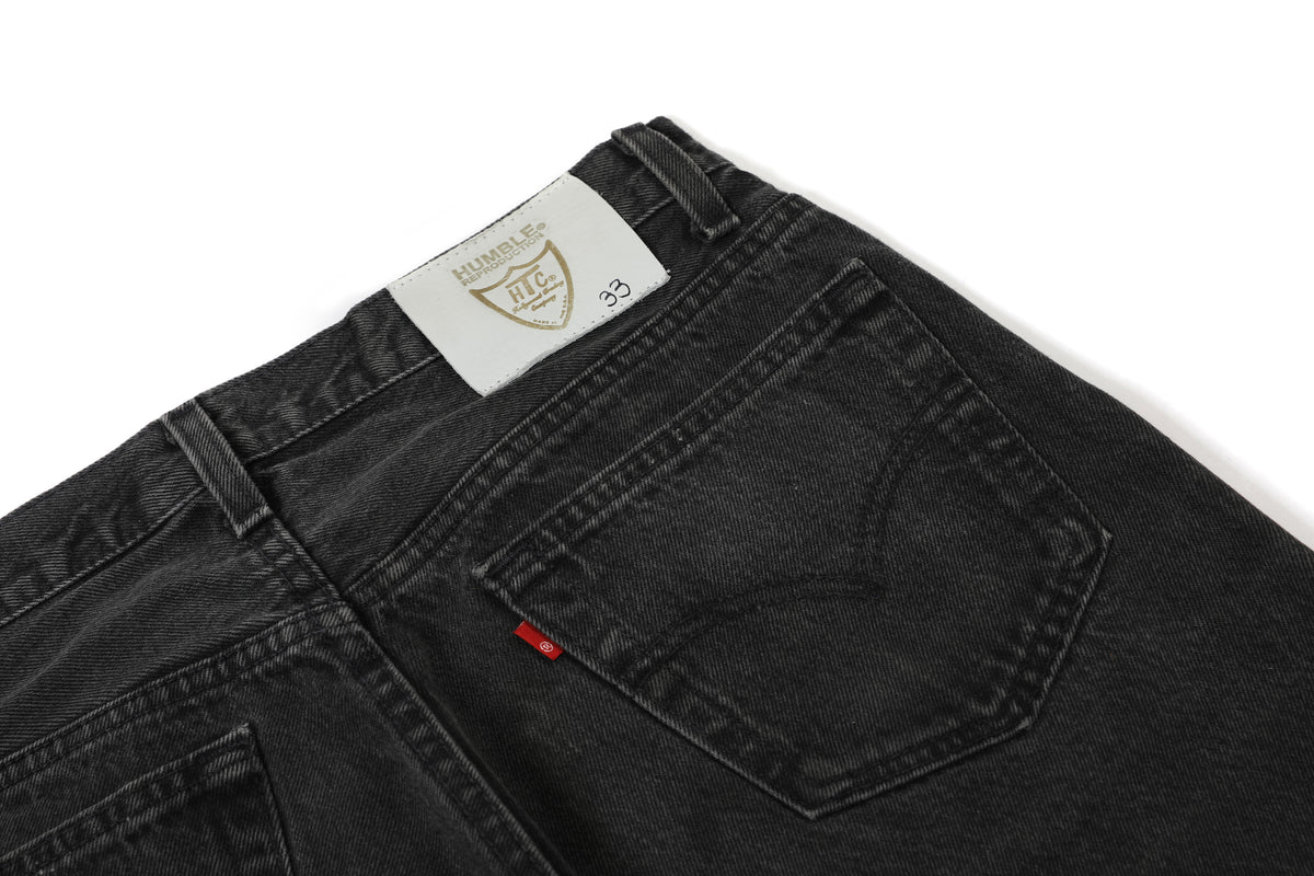 HUMBLE x HTC Gemstone Studded Black Denim Shorts – product image 5