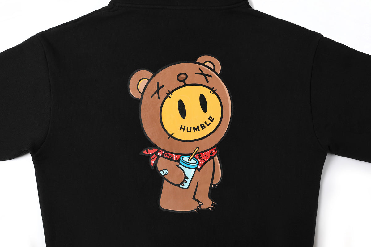 Bear Hoodie Black – product image 3