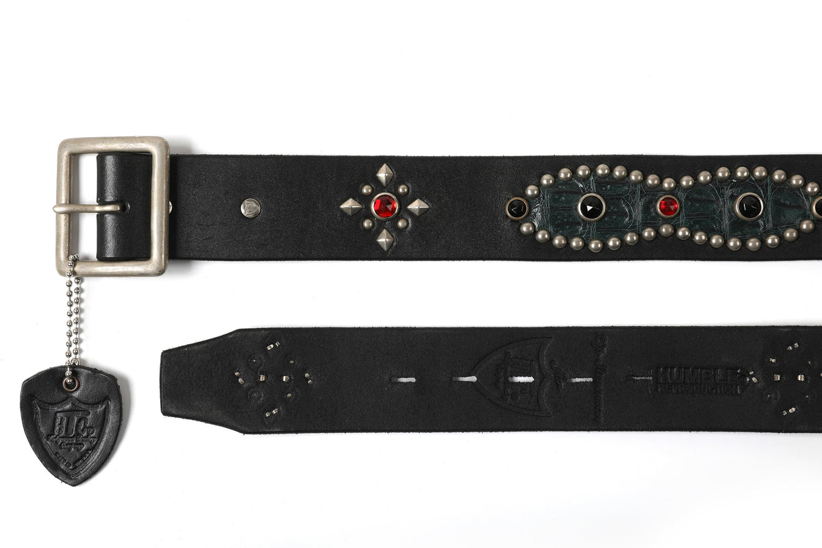 HUMBLE x HTC Gemstone Studded Black Belt – product image 4